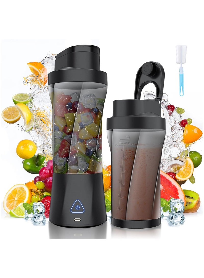 NNEWVANTE 360W Portable Blender Cordless, 22oz Personal Blender for Smoothies and Shakes, Mini Blender Bottle with 6000mah Battery, BPA Free, 22000rpm Small Travel Blender Cup for Home, Kitchen, Gym  - Image 1