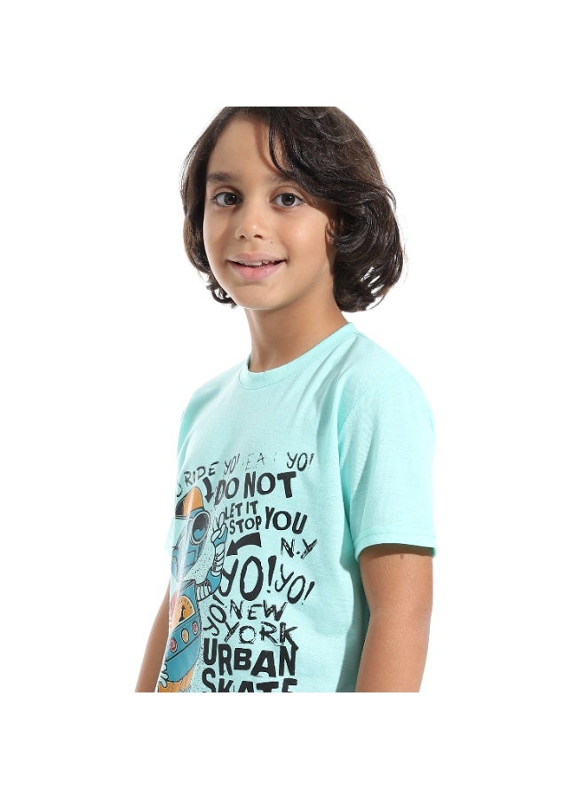 سيزار طقم اولادي مكون من تيشرت مطبوع وشورت - Image 5