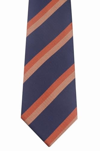 Ctskyte Men Navy Bronze Copper Stripe Jacquard Tie Fashion Luxury Unique Necktie For Groomsmen Big Boy Youth Son - Image 4