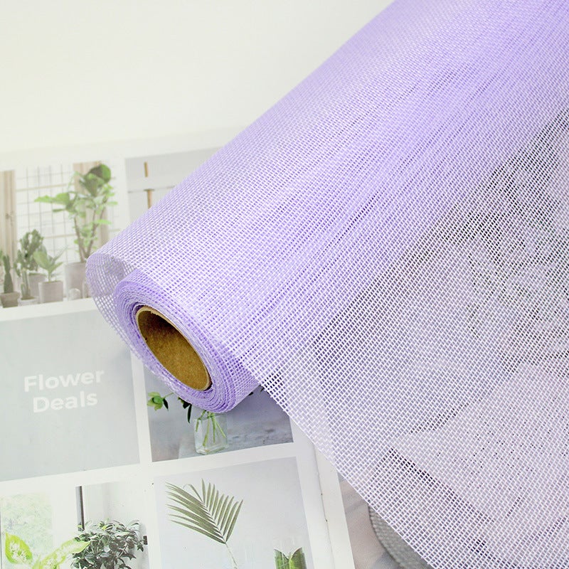 Linen Colored Linen Rolls, Flower Packaging, Bouquet Packaging Net Materials, Kindergarten Decoration, Pastoral Style Linen Rolls - Image 1