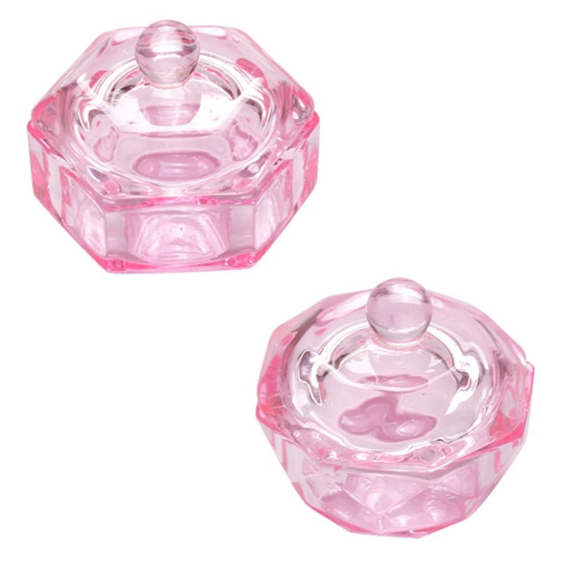 Multi item matching Baluue 2 Pieces Pink Crystal Nail Art Liquid Holder Cups with Lids Octagonal and Hexagonal Glass Manicure Containers for Nail Salon Gulf standard sizing alternatives Fast intercity distribution Freeze crack proof Daily repeated use trusted quality Storage burden minimized build Home & light industrial compatible Good ventilation Balanced weight Cross part assemble fit Cross product combo compatible Affordable purchase options Adjustable build Advanced minimal build Certified stocked merchandise Multiple sizes KSA market popular practical build Budget friendly sizing alternatives Diverse use resistant crafted quality Long term use design Transit damage prevent build Locally packed stock Market diverse application fit Temp & permanent project compatible Spec upgraded improved quality - Image 1