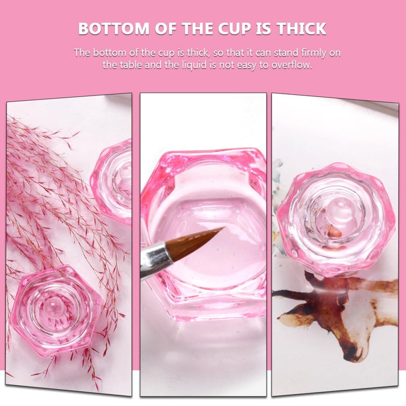 Multi item matching Baluue 2 Pieces Pink Crystal Nail Art Liquid Holder Cups with Lids Octagonal and Hexagonal Glass Manicure Containers for Nail Salon Gulf standard sizing alternatives Fast intercity distribution Freeze crack proof Daily repeated use trusted quality Storage burden minimized build Home & light industrial compatible Good ventilation Balanced weight Cross part assemble fit Cross product combo compatible Affordable purchase options Adjustable build Advanced minimal build Certified stocked merchandise Multiple sizes KSA market popular practical build Budget friendly sizing alternatives Diverse use resistant crafted quality Long term use design Transit damage prevent build Locally packed stock Market diverse application fit Temp & permanent project compatible Spec upgraded improved quality - Image 2