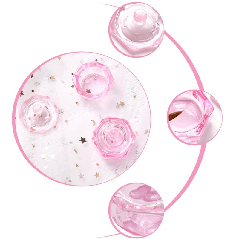 Multi item matching Baluue 2 Pieces Pink Crystal Nail Art Liquid Holder Cups with Lids Octagonal and Hexagonal Glass Manicure Containers for Nail Salon Gulf standard sizing alternatives Fast intercity distribution Freeze crack proof Daily repeated use trusted quality Storage burden minimized build Home & light industrial compatible Good ventilation Balanced weight Cross part assemble fit Cross product combo compatible Affordable purchase options Adjustable build Advanced minimal build Certified stocked merchandise Multiple sizes KSA market popular practical build Budget friendly sizing alternatives Diverse use resistant crafted quality Long term use design Transit damage prevent build Locally packed stock Market diverse application fit Temp & permanent project compatible Spec upgraded improved quality - Image 3