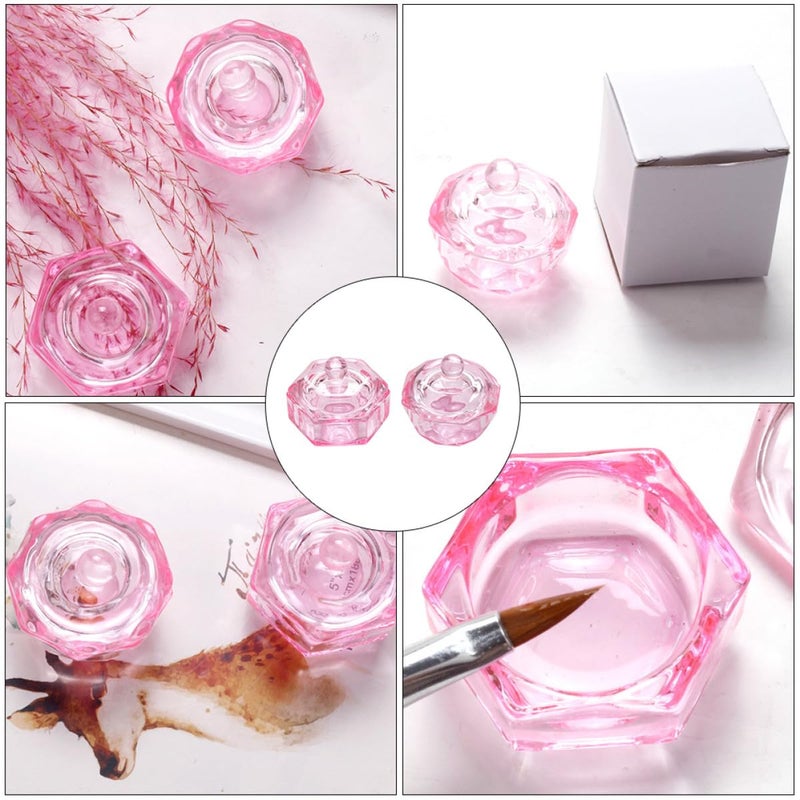 Multi item matching Baluue 2 Pieces Pink Crystal Nail Art Liquid Holder Cups with Lids Octagonal and Hexagonal Glass Manicure Containers for Nail Salon Gulf standard sizing alternatives Fast intercity distribution Freeze crack proof Daily repeated use trusted quality Storage burden minimized build Home & light industrial compatible Good ventilation Balanced weight Cross part assemble fit Cross product combo compatible Affordable purchase options Adjustable build Advanced minimal build Certified stocked merchandise Multiple sizes KSA market popular practical build Budget friendly sizing alternatives Diverse use resistant crafted quality Long term use design Transit damage prevent build Locally packed stock Market diverse application fit Temp & permanent project compatible Spec upgraded improved quality - Image 4