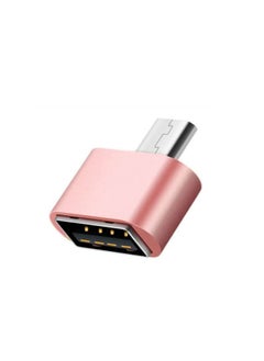 زيرو محول OTG من منفذ USB إلى منفذ ميكرو - وردي  - Image 1