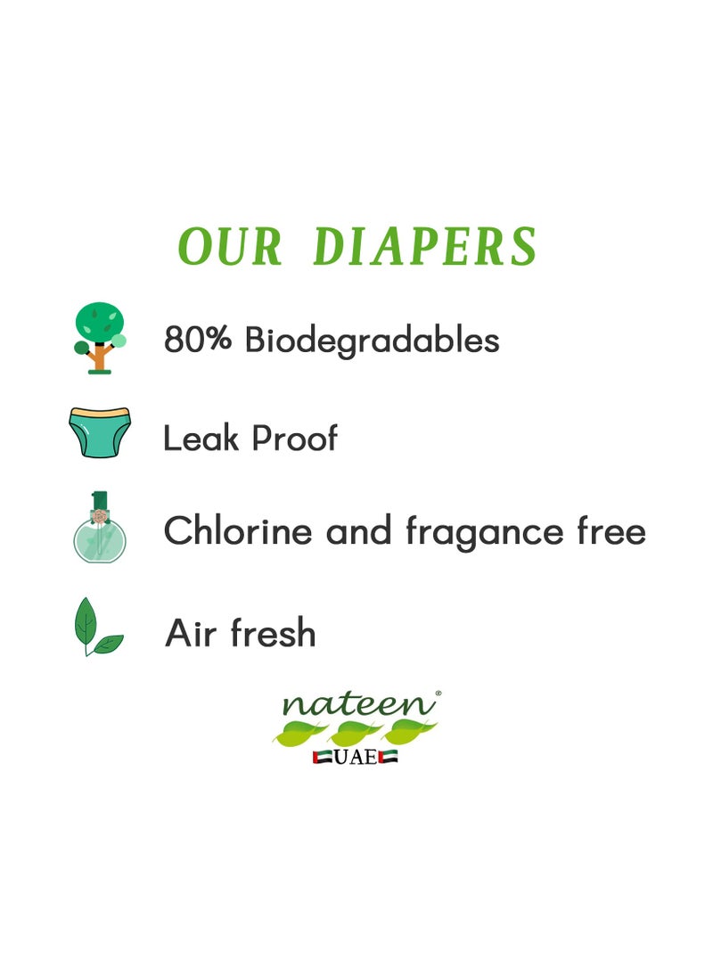 nateen - Premium Care Baby Pants Diapers,Size 4(9-14kg),Large Baby Pull Ups,80 Count Diaper Pants,Super Absorbent,Ultra Thin Baby Diapers Pants. - Image 1