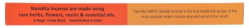 Nandita Nandita Bamboo Saffron Sandal Incense Sticks (25.4 cm, 50 Grams, Brown) - Image 3