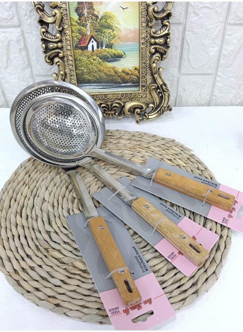 Multi-size roasting strainer – 3 pieces – practical design for a more organized kitchen (medium size 14cm) - Image 3