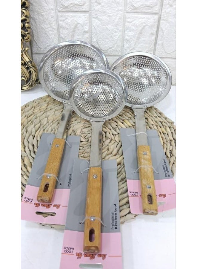 Multi-size roasting strainer – 3 pieces – practical design for a more organized kitchen (medium size 14cm) - Image 5