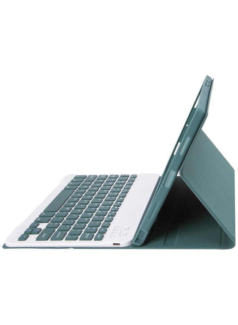 general حافظة لوحة مفاتيح عربية وإنجليزية لجهاز آيباد إير 11 بوصة 2024 (طراز: A2899؛ A2900)، مع فتحة قلم وقوس زاوية عرض متعددة، لوحة مفاتيح قابلة للفصل بتقنية البلوتوث لجهاز آيباد إير 11 - Image 4