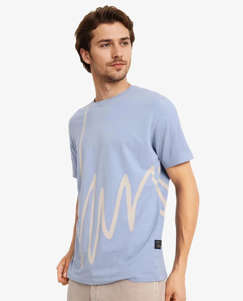 Rare Rabbit Men's Graphic Signature Print T-Shirt