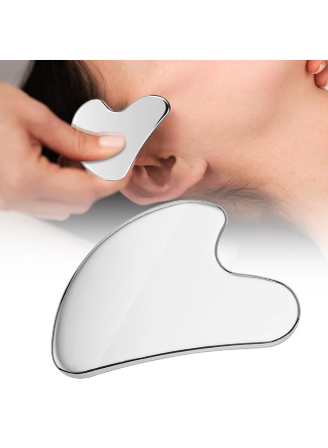 Face Massage Roller Stainless Steel for Body, Face, Neck and Eyes, Durable Gua Sha, Gua Sha Skin Care Gift Stainless Steel for Women wrinkle and anti-aging - Image 4