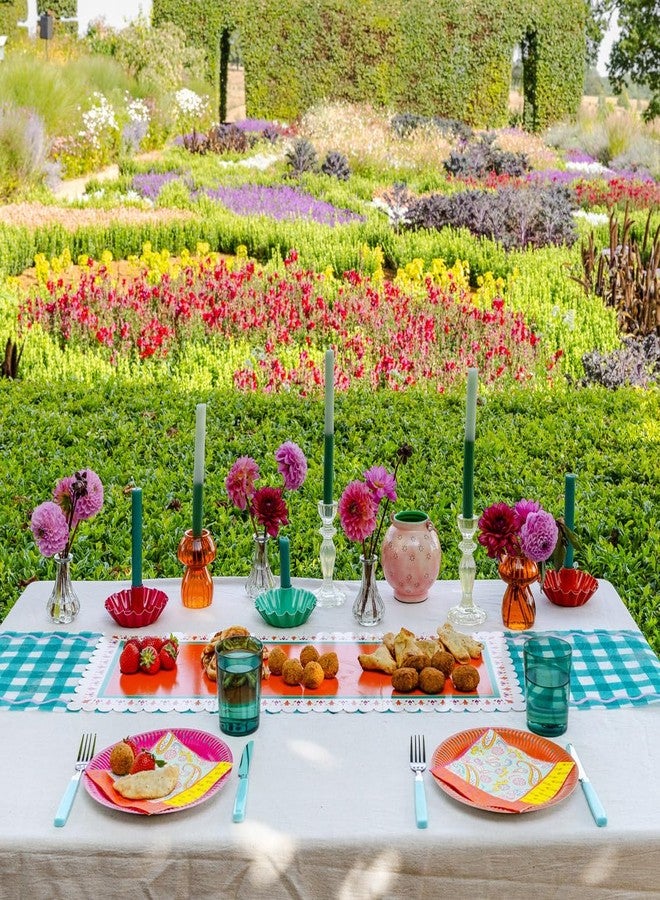 Talking Tables 20 x Pink and Green Gingham Checkered Napkins for Tea Parties, Picnics, Mother’s Day | Easter Table Decorations, Spring Serviettes for Decoupage | Eco-Choice | (NO PLASTIC) Talking Tables Branded - Image 2