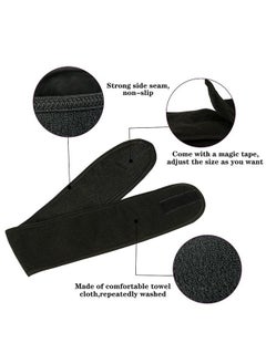 Facial Spa Headbands 4Pcs, Makeup Shower Bath Wrap Sport Headband Terry Cloth Stretch Towel With Magic Tape (Black) - pzsku/ZA53BD62F4E83EF67BA79Z/45/_/1724125773/199303df-f403-4b06-ab49-4858b74c2684