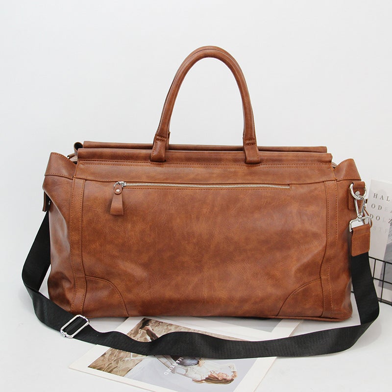 Men'S Retro Travel Bag Single Shoulder Crossbody Bag Large Capacity Luggage Bag Handbag Travel Bag Fitness Bag Trendy - Image 5