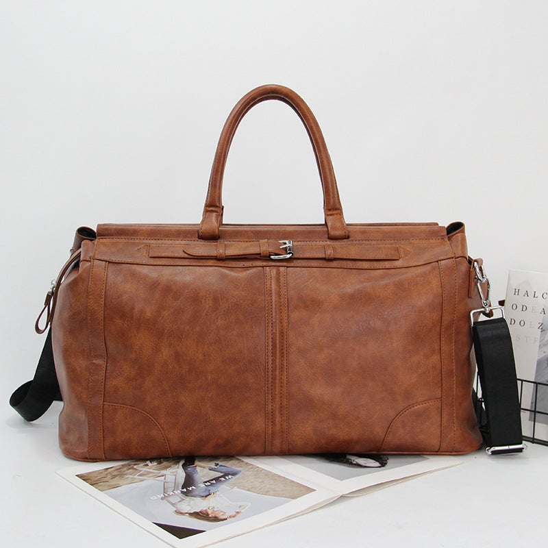 Men'S Retro Travel Bag Single Shoulder Crossbody Bag Large Capacity Luggage Bag Handbag Travel Bag Fitness Bag Trendy - Image 1