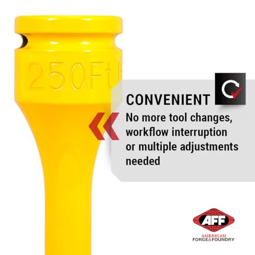 AFF Torque Limiting Extension, 3/4" Drive, 250 ft/lbs, Yellow, 40307 - Image 4