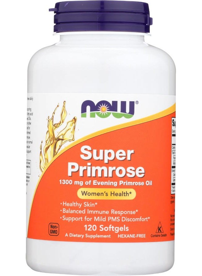 Now Foods, Evening Primrose Oil Super, 120 Softgels - Image 1