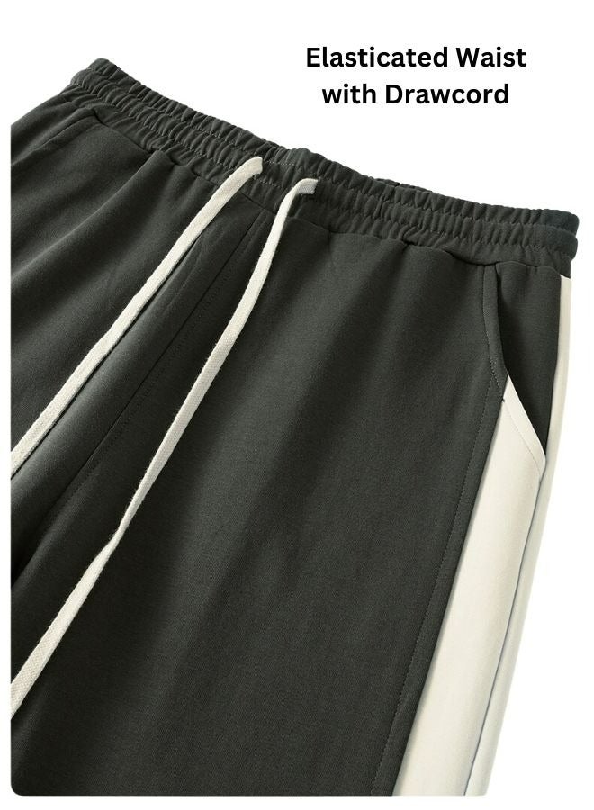 Mei Stylish Unisex Men's Womens Side Split Straight Long Bottom Pant  - Image 4