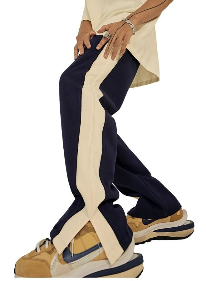 Mei Stylish Unisex Men's Womens Side Split Straight Long Bottom Pant  - Image 2