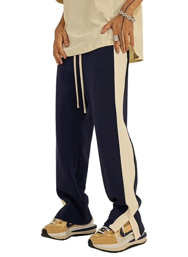 Mei Stylish Unisex Men's Womens Side Split Straight Long Bottom Pant  - Image 1