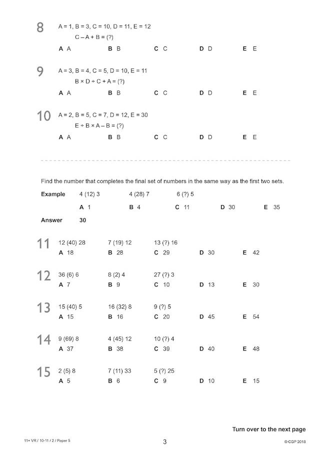11+ GL Verbal Reasoning Practice Papers: Ages 10-11 - Pack 2 (with Parents' Guide & Online Ed)  - Image 5