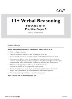 11+ GL Verbal Reasoning Practice Papers: Ages 10-11 - Pack 2 (with Parents' Guide & Online Ed)  - Image 3