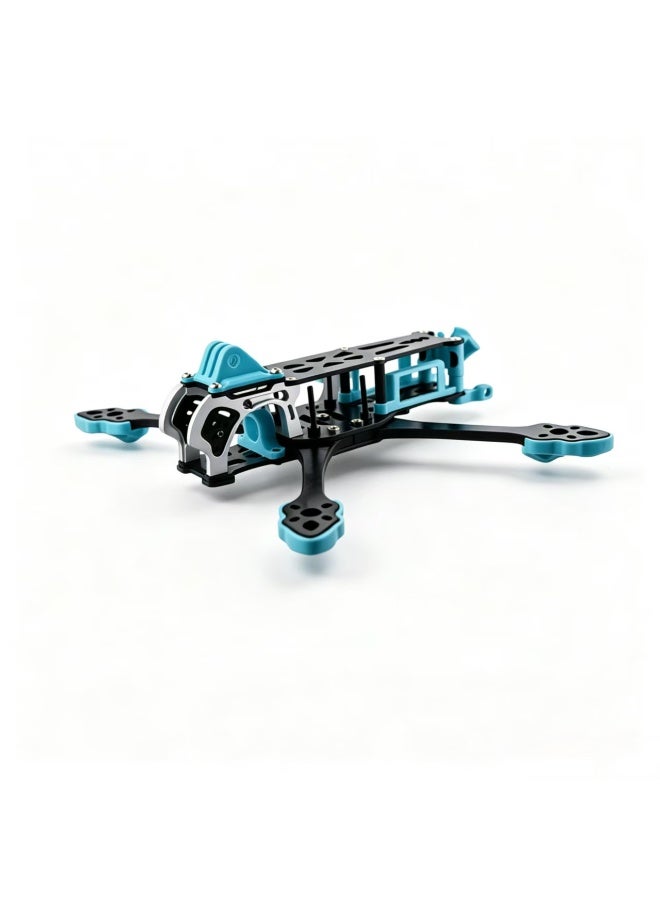 إطار طائرة FPV من ألياف الكربون عريضة X مقاس 5 بوصات مجموعة إطار رباعي المروحيات للطيران الحر - Image 1