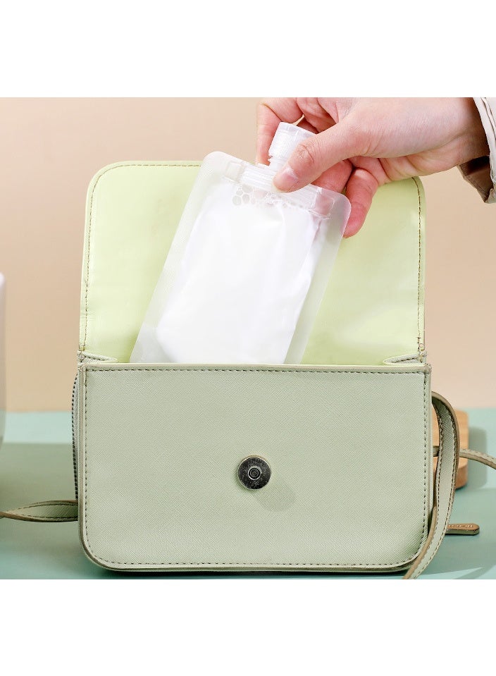 ٣ عبوات، سعة ١٠٠ مل – زجاجات توزيع للسفر | عبوات صغيرة محمولة لمستحضرات التجميل، اللوشن، غسول الجسم، الشامبو، وغسول الوجه – أدوات أساسية للاستخدام مرة واحدة أثناء السفر والرحلات العملية. - Image 3