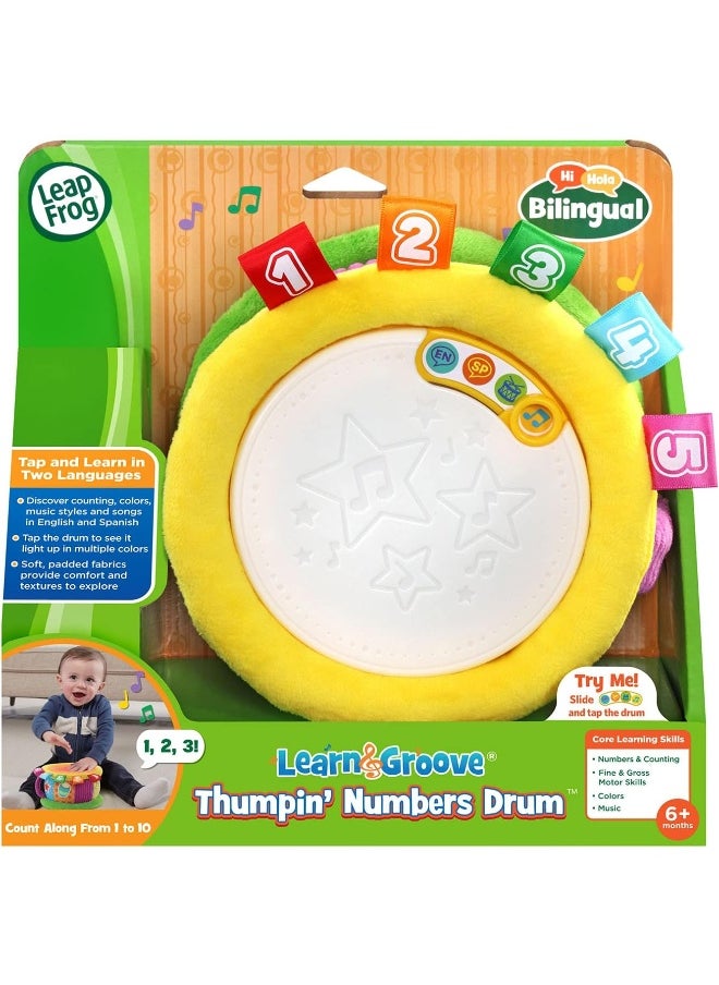Learn And Groove Thumpin’ Numbers Drum, Colorful Educational Toy, Teaches Counting, Numbers, And Rhythm, Ideal For Toddlers Aged 18 Months And Up