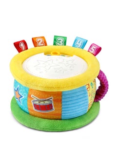 Learn and Groove Thumpin’ Numbers Drum, Multicolor, Count 1-10, 3 Music Styles, 12 Children Melodies