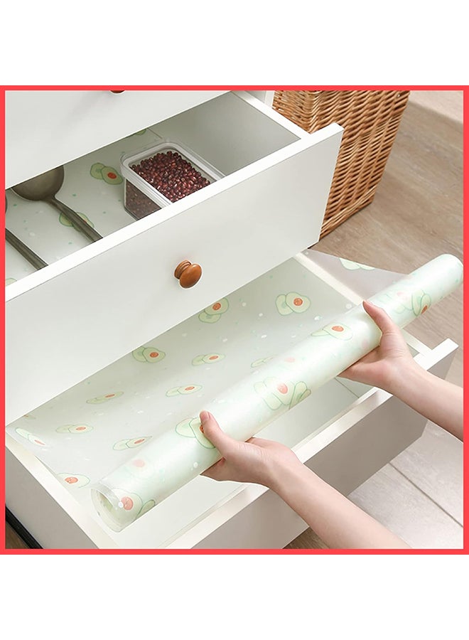 O Ozone Shelf Liner for Kitchen Cabinets,(2 Rolls 45cm x 2m)  Non-Adhesive Drawer Liners, Waterproof Non-Slip EVA Mats Thickened Cabinet Liners for Shelves, Refrigerator, Cupboard, Desk  - Image 2
