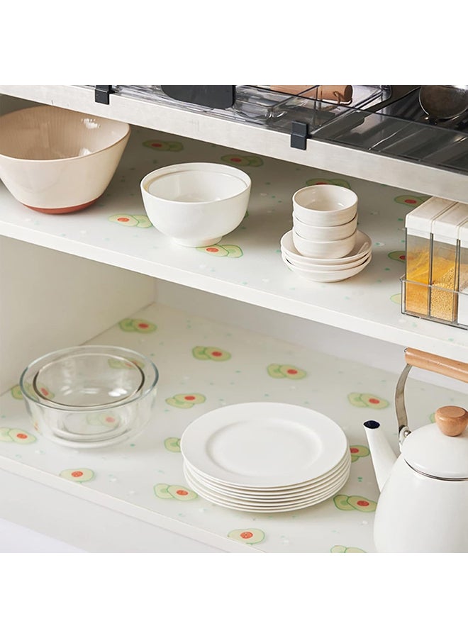 O Ozone Shelf Liner for Kitchen Cabinets,(2 Rolls 45cm x 2m)  Non-Adhesive Drawer Liners, Waterproof Non-Slip EVA Mats Thickened Cabinet Liners for Shelves, Refrigerator, Cupboard, Desk  - Image 3