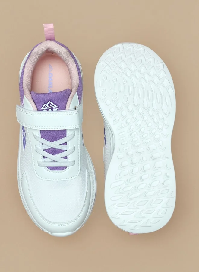 شو اكسبرس Panelled Sports Shoes with Hook and Loop Closure