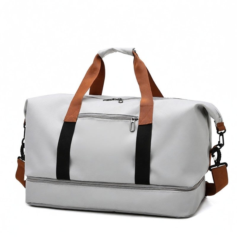 Sports Bag 600D High-Density Oxford Fabric Wear-Resistant Water-Resistant - Large Capacity Wet Dry Separation Multi-Pocket Fitness Bag for Outdoor Travel Gym Sports - Image 1