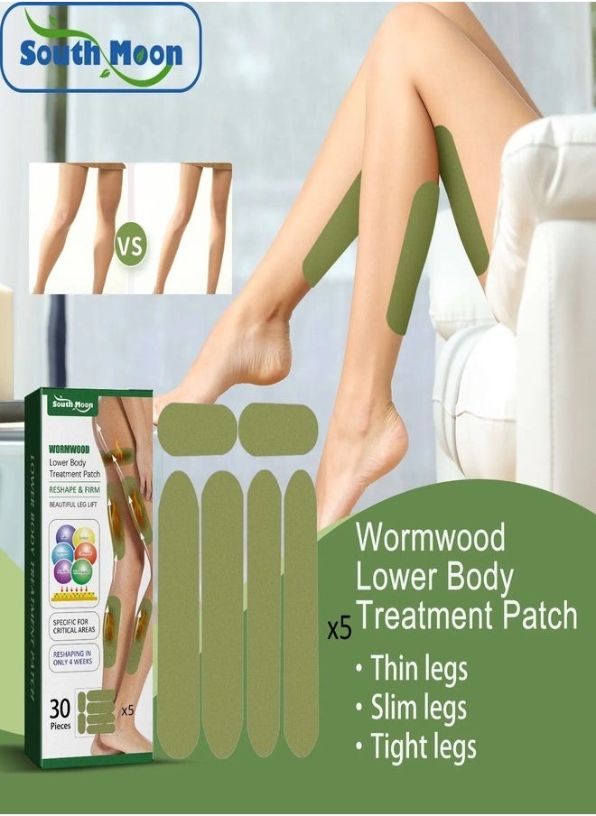 SOUTH MOON Herbal Legs Cellulite Reduction Patches for Herbal Legs - Natural Leg Fat Burning Stickers (Pack of 30 Pieces)  - Image 5