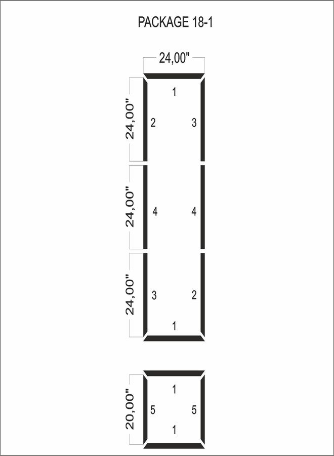 birdeco Ready to Assemble Wall molding kit Pieces, All Edges precut, Factory Primed Wall molding Pieces to Make 1 Upper 1 Bottom Frames P-18 - Image 5