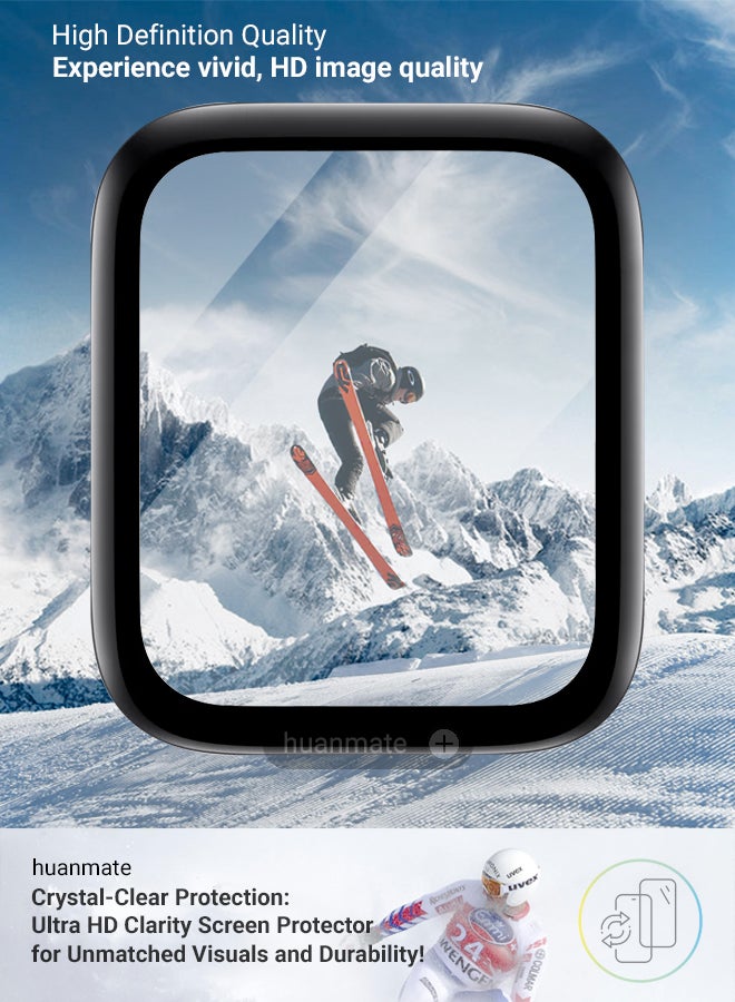 huanmate 2 Pieces Apple Watch SE 3 40mm Premium Screen Protector- Crisp Clarity, Ultimate Safety, Shield Against Smudges, Reliable Quality, Easy Installation & Removal - Image 5