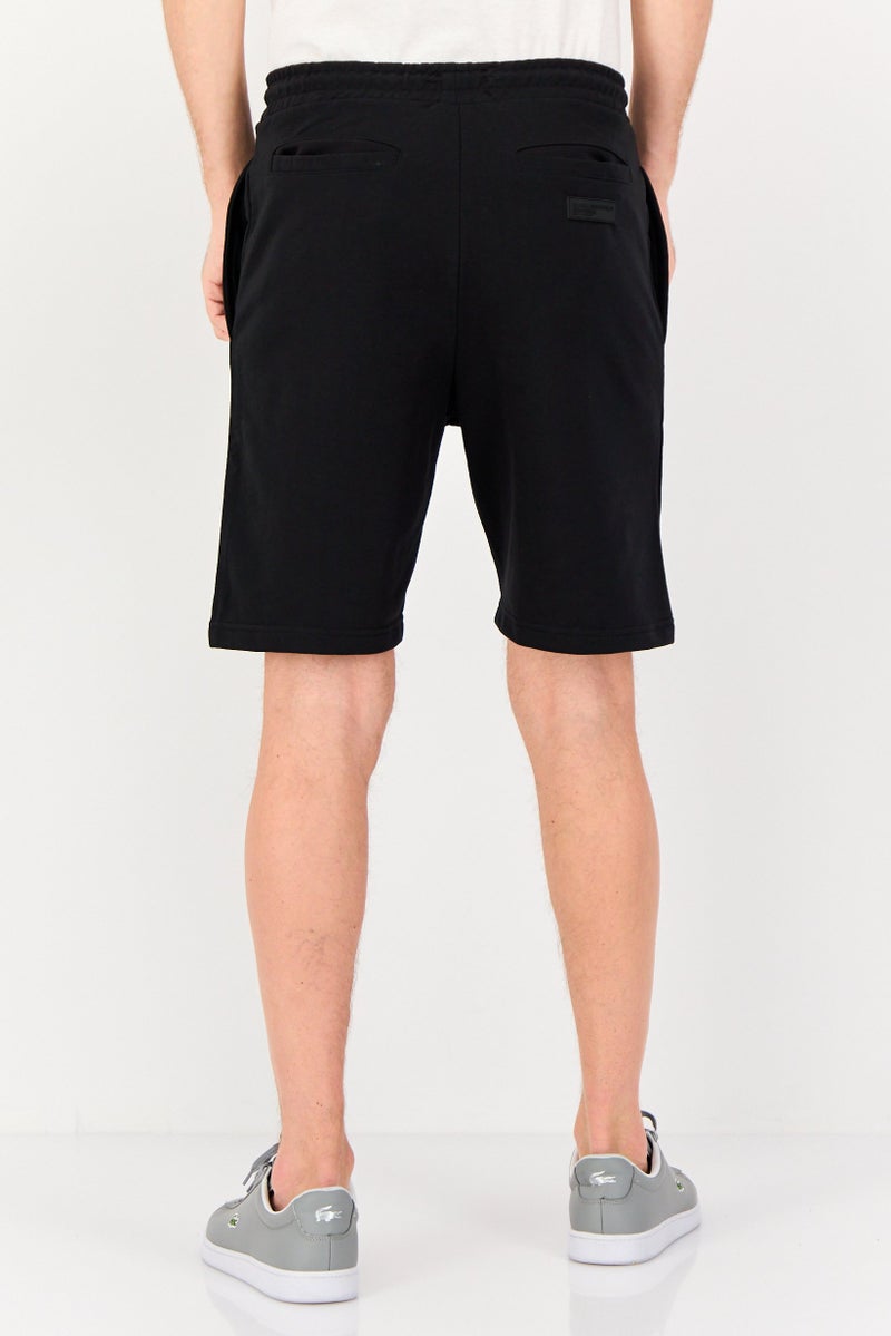 Blank Essentials Men Brand Logo Basic Shorts, Black - Image 3