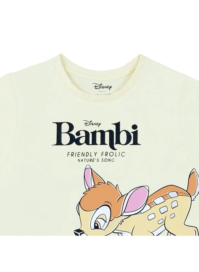 Disney  Disney Bambi  Girl's Short Sleeve T-Shirt for Women | Best Price UAE