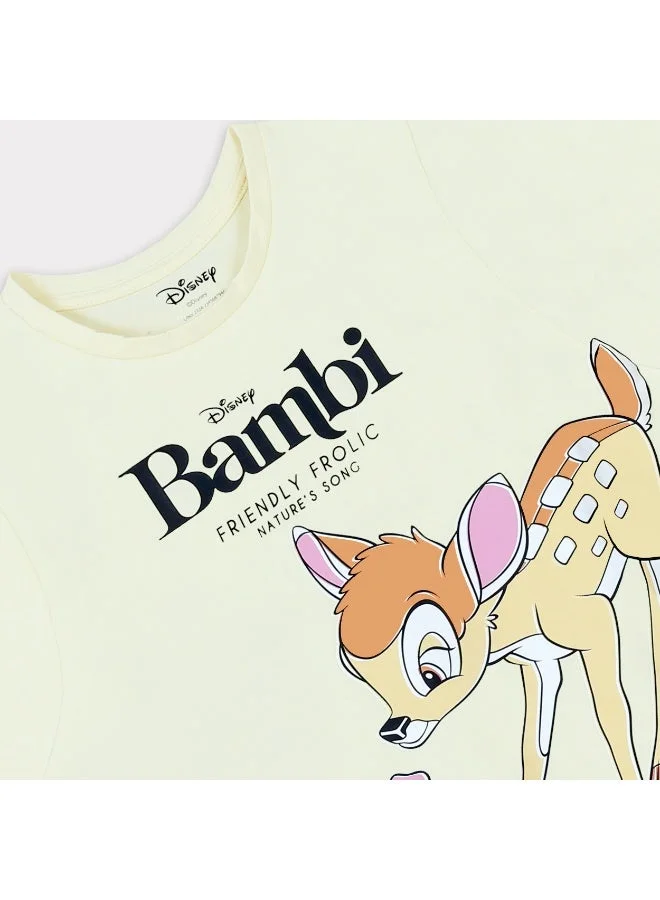 Disney  Disney Bambi  Girl's Short Sleeve T-Shirt for Women | Best Price UAE