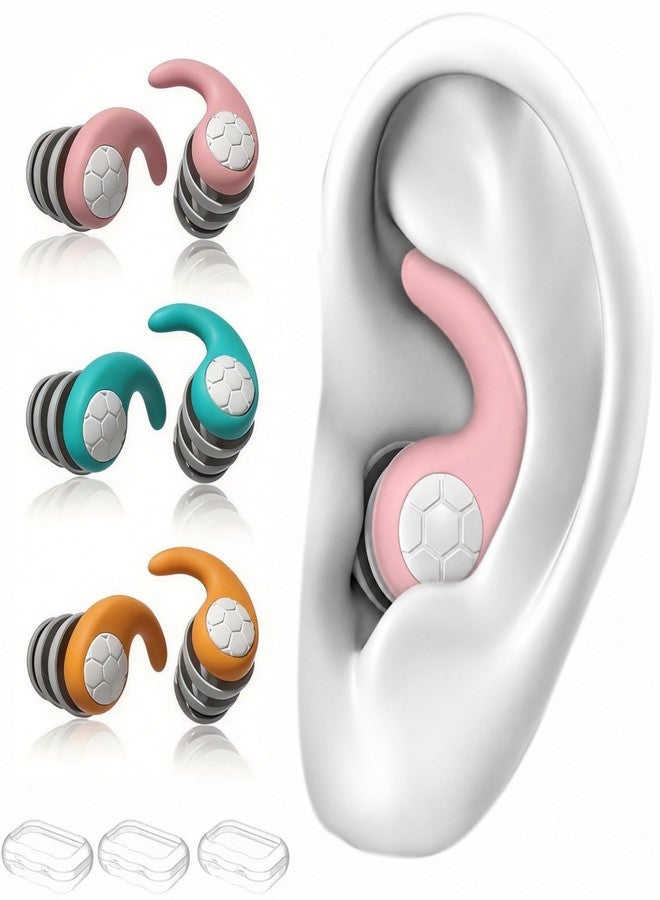 YGNNXRN Kids Swimming Ear Plugs for Small Ears, 3 Pairs Reusable Silicone Waterproof Earplugs for Swimming, Surfing, Showering - Water Ear Plugs for Children & Teens Ages 4-12 - Image 1