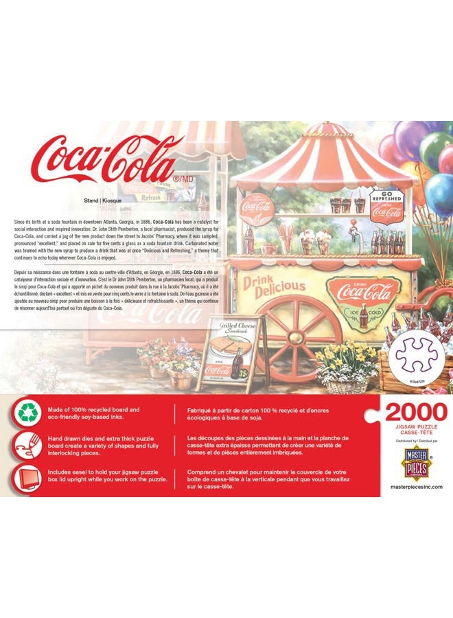 MasterPieces 2000 Piece Jigsaw Puzzle for Adults, Family, Or Kids - Coca-Cola Stand - 39"x27" - Image 3