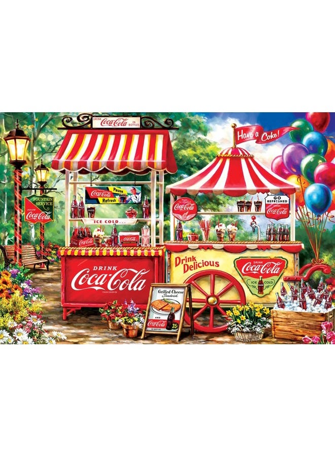 MasterPieces 2000 Piece Jigsaw Puzzle for Adults, Family, Or Kids - Coca-Cola Stand - 39"x27" - Image 2