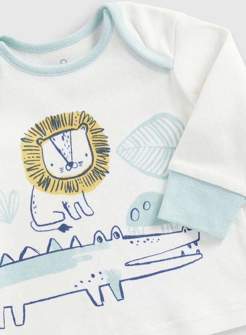 mothercare Infant 2 Pack Assorted Sweatshirt & Sweatpants Set