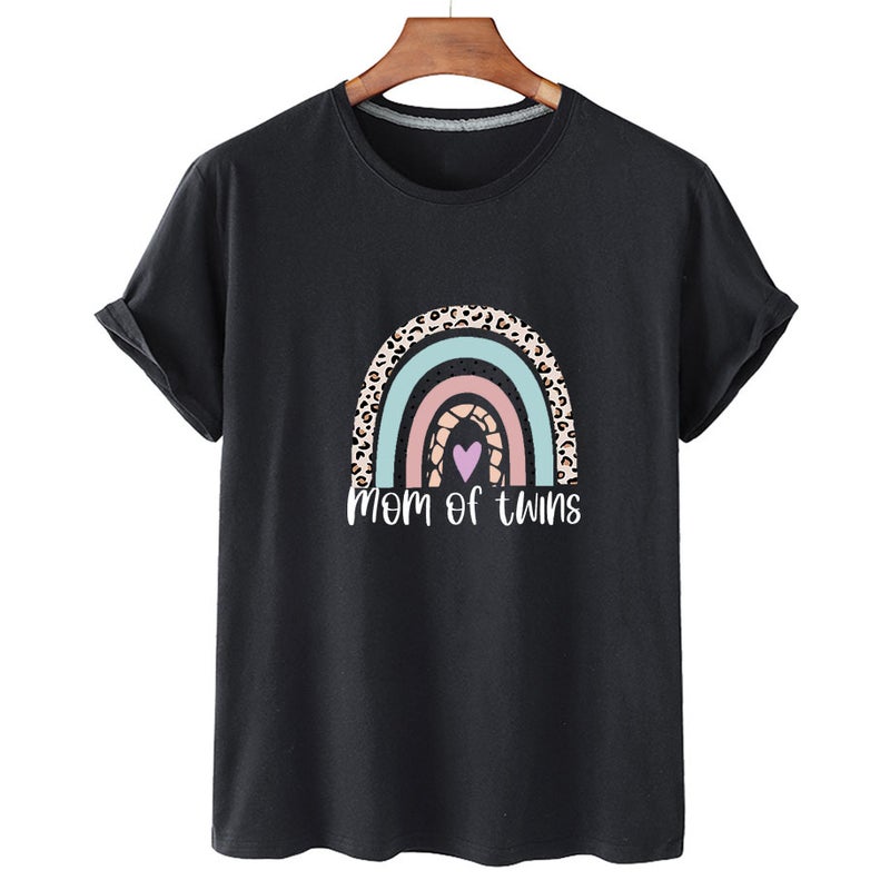 Independent Station Senior Mom 2023 Letter Simple Printing Loose Short-Sleeved T-Shirt Spot Women'S Clothing - Image 5
