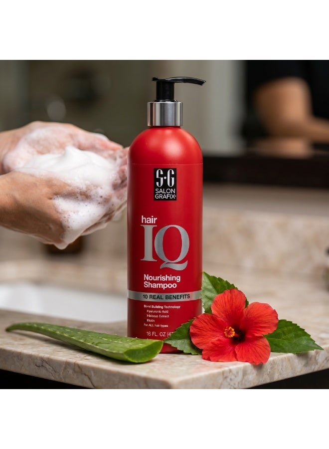 Salon Grafix SGX NYC Salon Grafix Hair IQ Nourishing Shampoo 473ml | Hydrating Shampoo for Dry & Damaged Hair | Helps Reduce Frizz & Breakage | Suitable for All Hair Types - Image 3