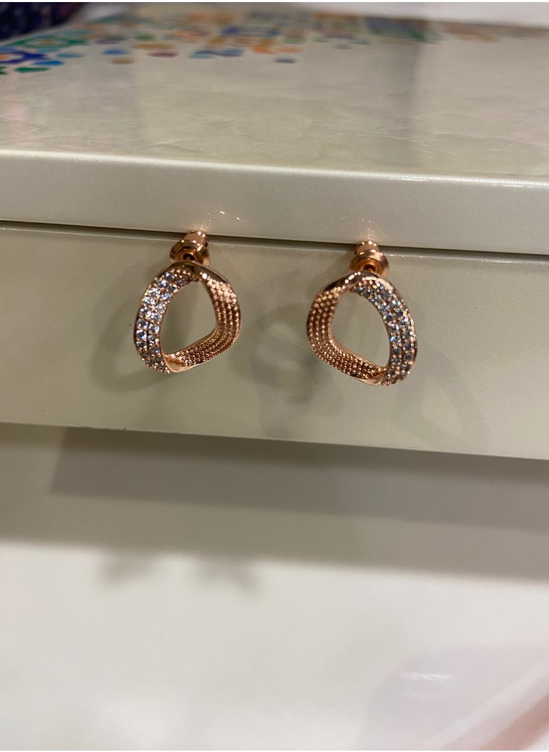 Blueline - Rose gold cubic zircon earring - Image 1