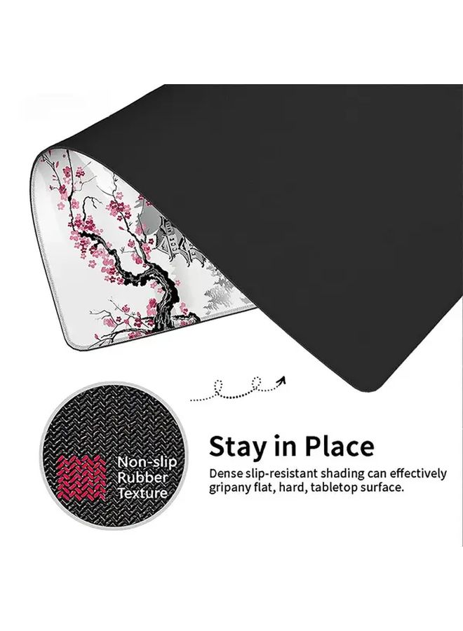 Japanese Cherry Blossom XL Gaming Mouse Pad 31 5x11 81 Inch Non Slip Rubber Base Office Desk Mat - Image 4