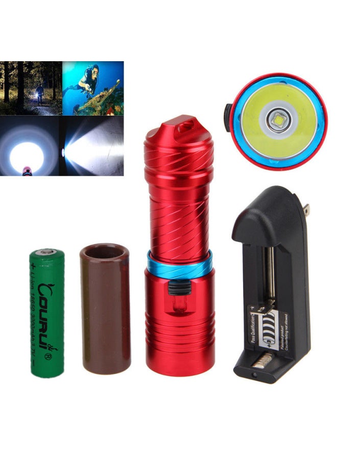 DX1T6 L2 P50 White Laser Professional Diving Flashlight Charging Underwater Flashlight Outdoor Sports Lighting Explosions-Product Specifications:18650 26650 Charger  - Image 4